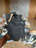 Black Double Velcro Strap Closure Sneakers