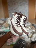 SBS Brown Lace Up Closure Women Sports Boots_Snow Boots