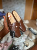 SBS Brown Slip-On Style Loafers