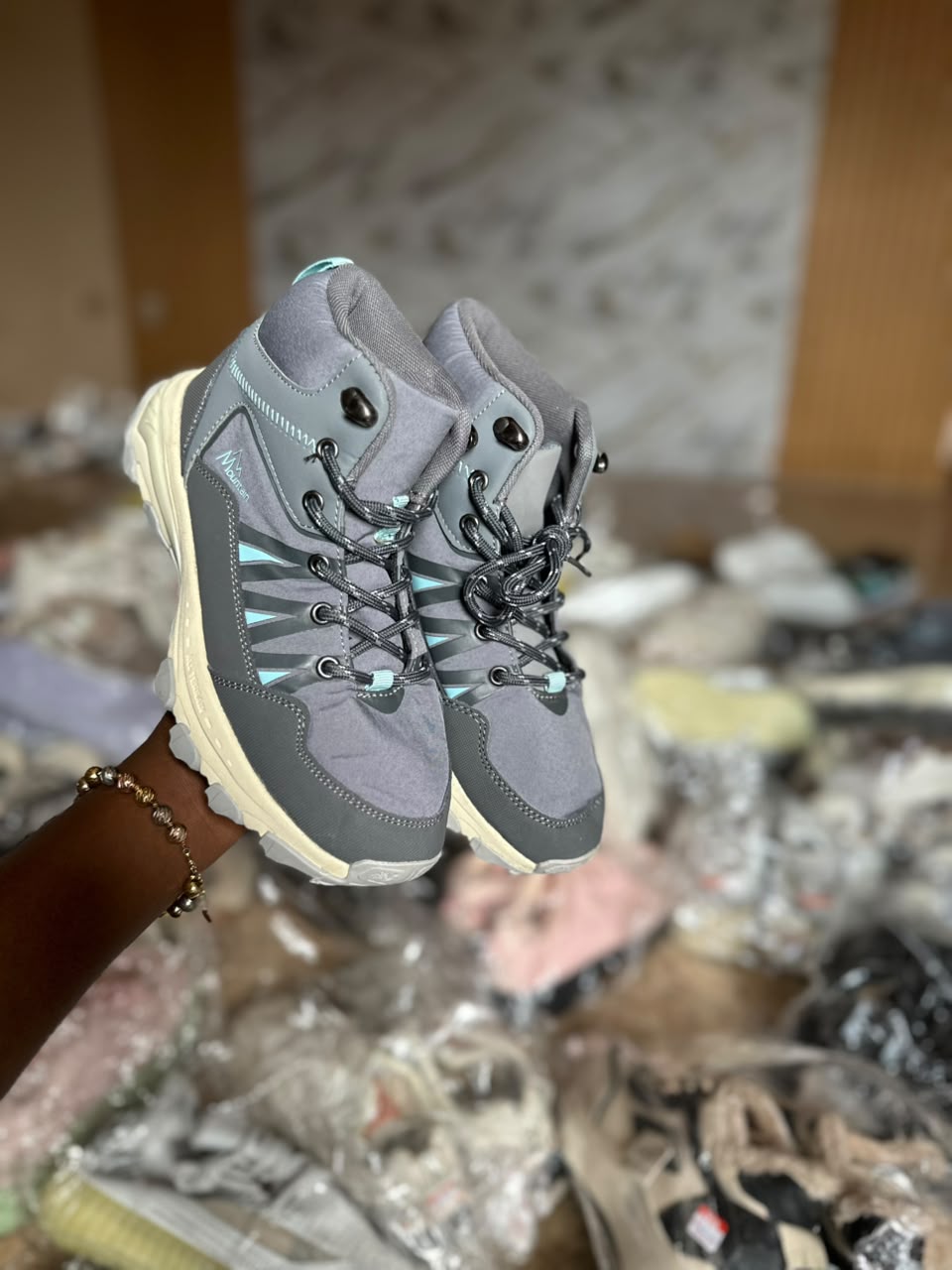 SBS Grey Mid Waterproof Boots