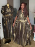 SB Shiny Golden Black Dress