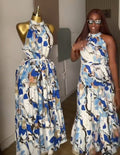 SB Sleeveless Abstract Printed Summer Dress