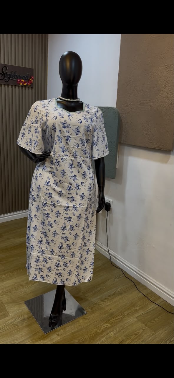SB White Floral Midi Dress