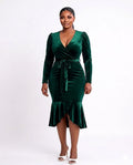 SB Green Velvet Dress