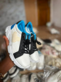 SBS White Leather Upper Chunky Platform Design Sneakers