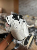 White Sneakers With Black Accents