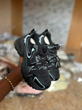 SBS White and Black Breathable Mesh Material Sneakers